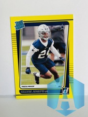 2021 Donruss Rated Rookie Yellow Press Proof #310 Kelvin Joseph Cowboys